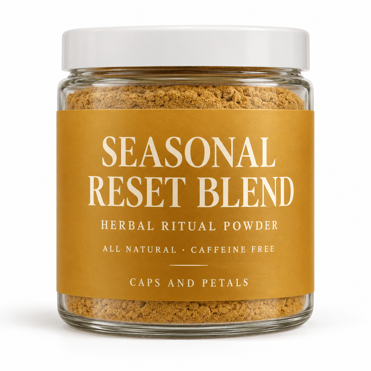 Seasonal Reset Blend herbal ritual powder by Caps and Petals