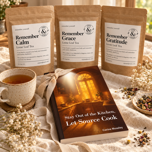 Let Source Cook Ritual Gift Set — Signed Book + 3 Teas