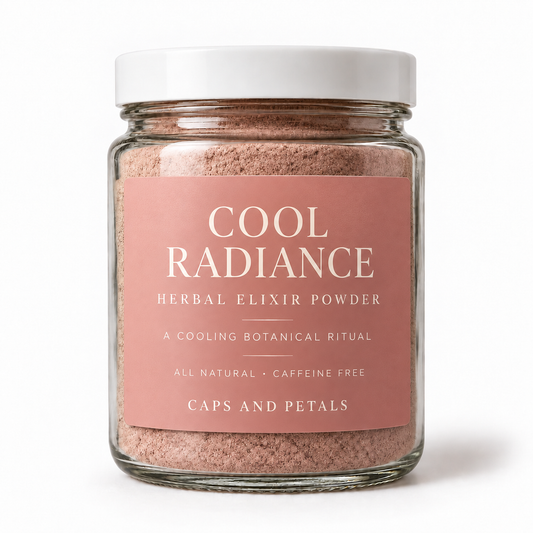 Cool Radiance herbal elixir powder by Caps and Petals