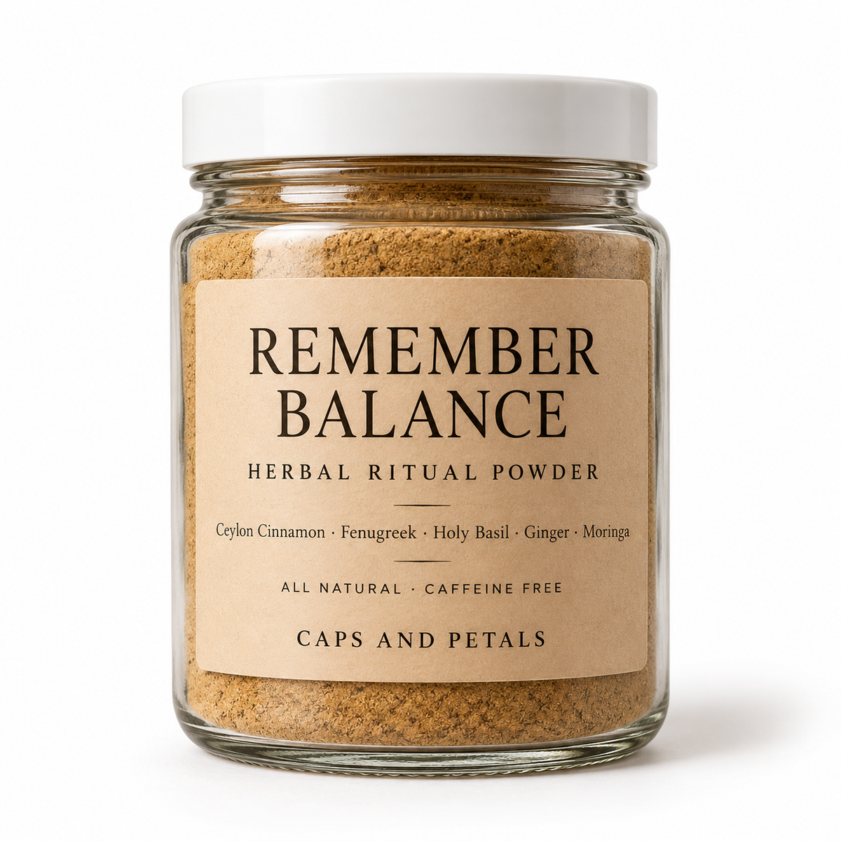 Remember Balance herbal ritual powder by Caps and Petals