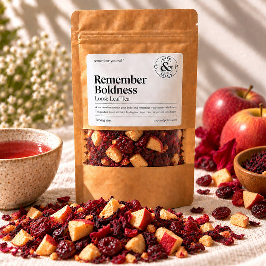 Remember Boldness loose leaf tea by Caps & Petals