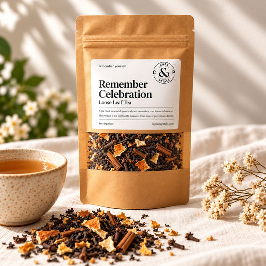 Remember Celebration loose leaf tea by Caps & Petals