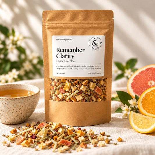 Remember Clarity loose leaf tea by Caps & Petals