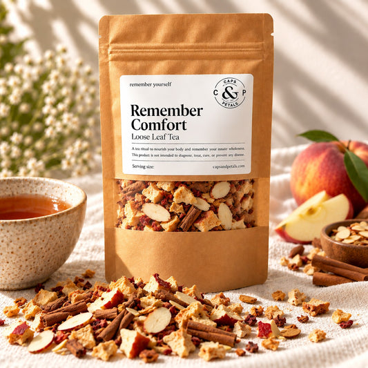 Remember Comfort loose leaf tea by Caps & Petals