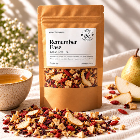 Remember Ease loose leaf tea by Caps & Petals