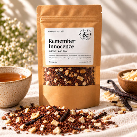 Remember Innocence loose leaf tea by Caps & Petals
