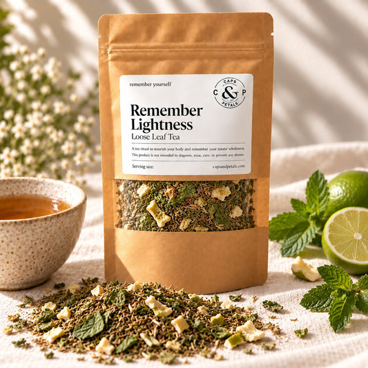 Remember Lightness loose leaf tea by Caps & Petals