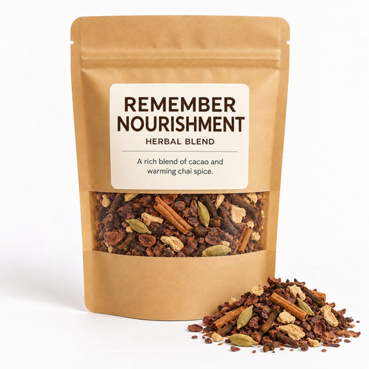 Remember Nourishment herbal blend by Caps & Petals