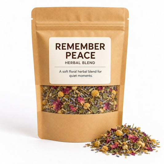 Remember Peace herbal blend by Caps & Petals