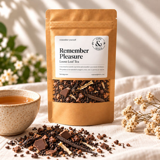 Remember Pleasure loose leaf tea by Caps & Petals