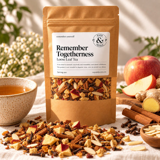 Remember Togetherness loose leaf tea by Caps & Petals