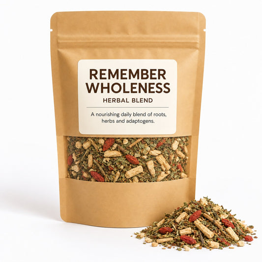 Remember Wholeness herbal blend by Caps & Petals