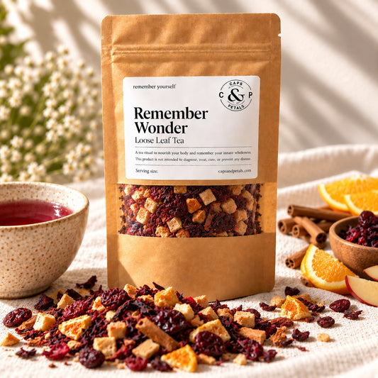 Remember Wonder loose leaf tea by Caps & Petals